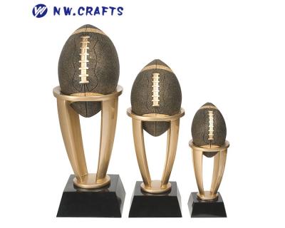 Fantasy American football tower trophies and awards